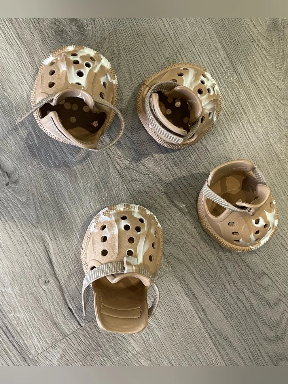 Dog shoes Tan White size 10 for larger dogs feet paws protect walk